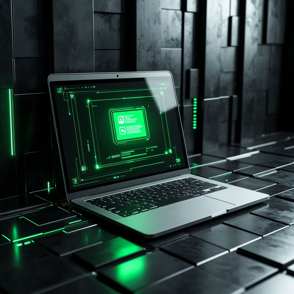 Laptop with an open contact form for the Mosabqat SEO agency